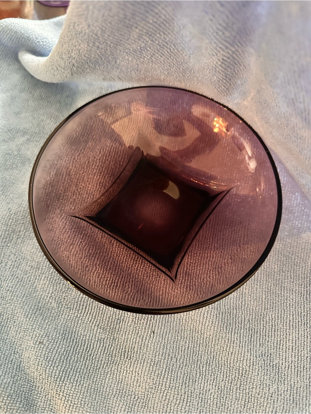 Hazel Atlas Moroccan Amethyst Bowl 6”